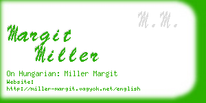 margit miller business card